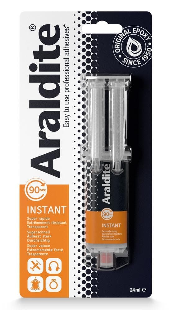 Araldite ARA-400012 Instant Syringe Epoxy, 24 ml, Packaging May Vary