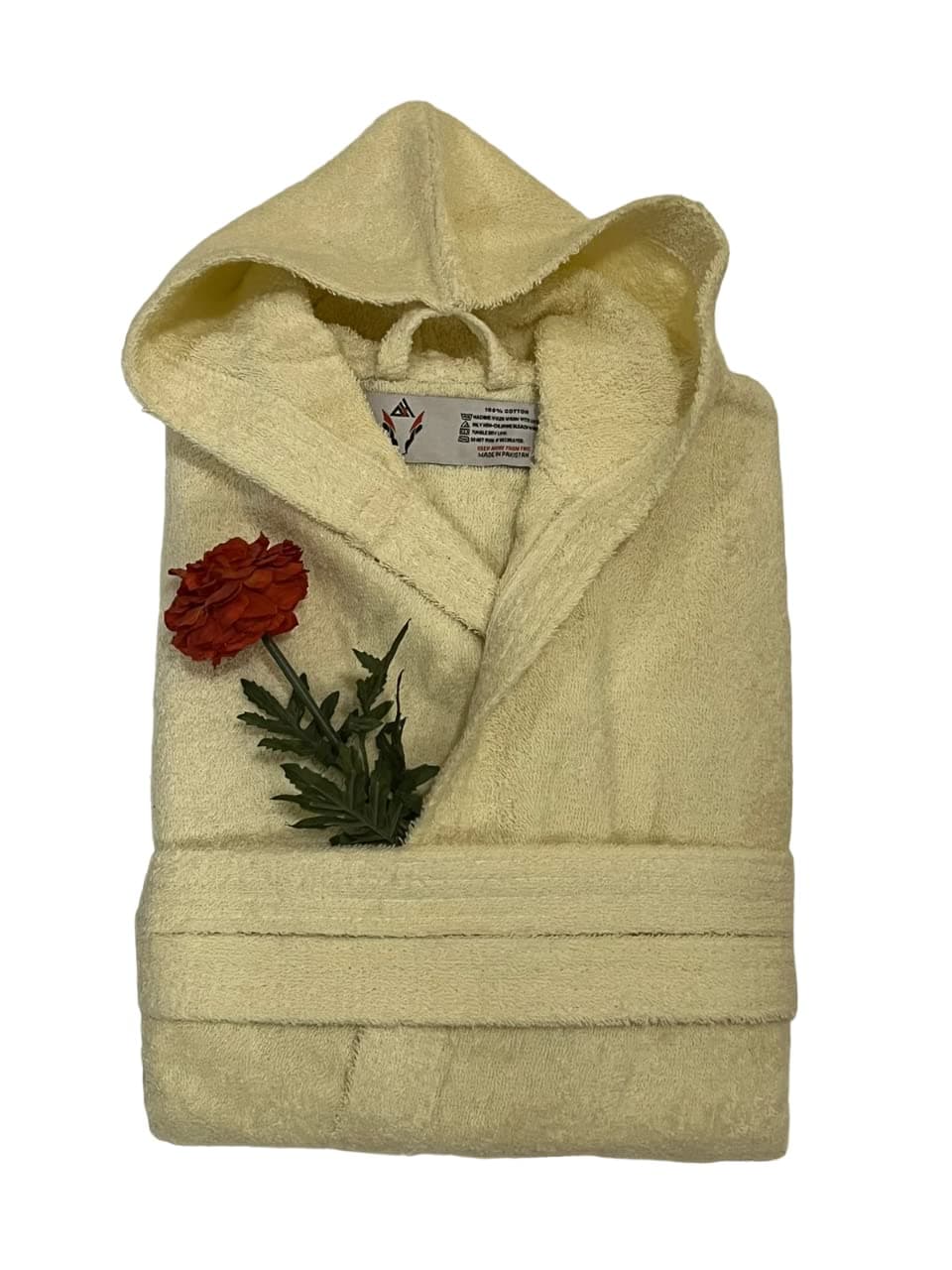 Markhor Bathrobe, 100% Terry Cotton (Cream)