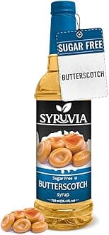 Sugar Free Coffee Syrup, Butterscotch Flavored Syrup for Drinks, Lattes, and Desserts – 25.4 fl oz