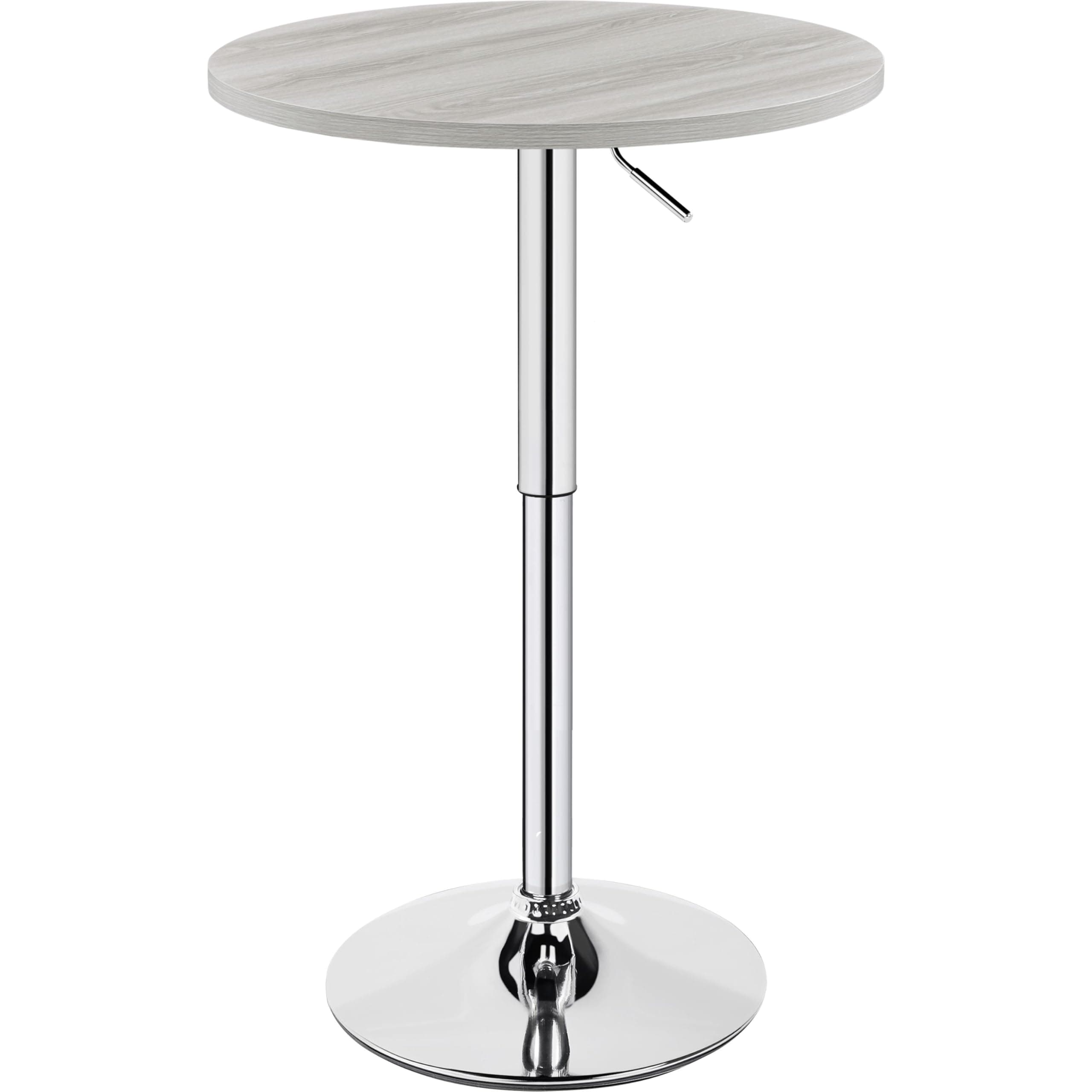 Round Bar Table for Cocktail Bar Home Bar Pub Coffee Tea Dining Bistro Table, Grey