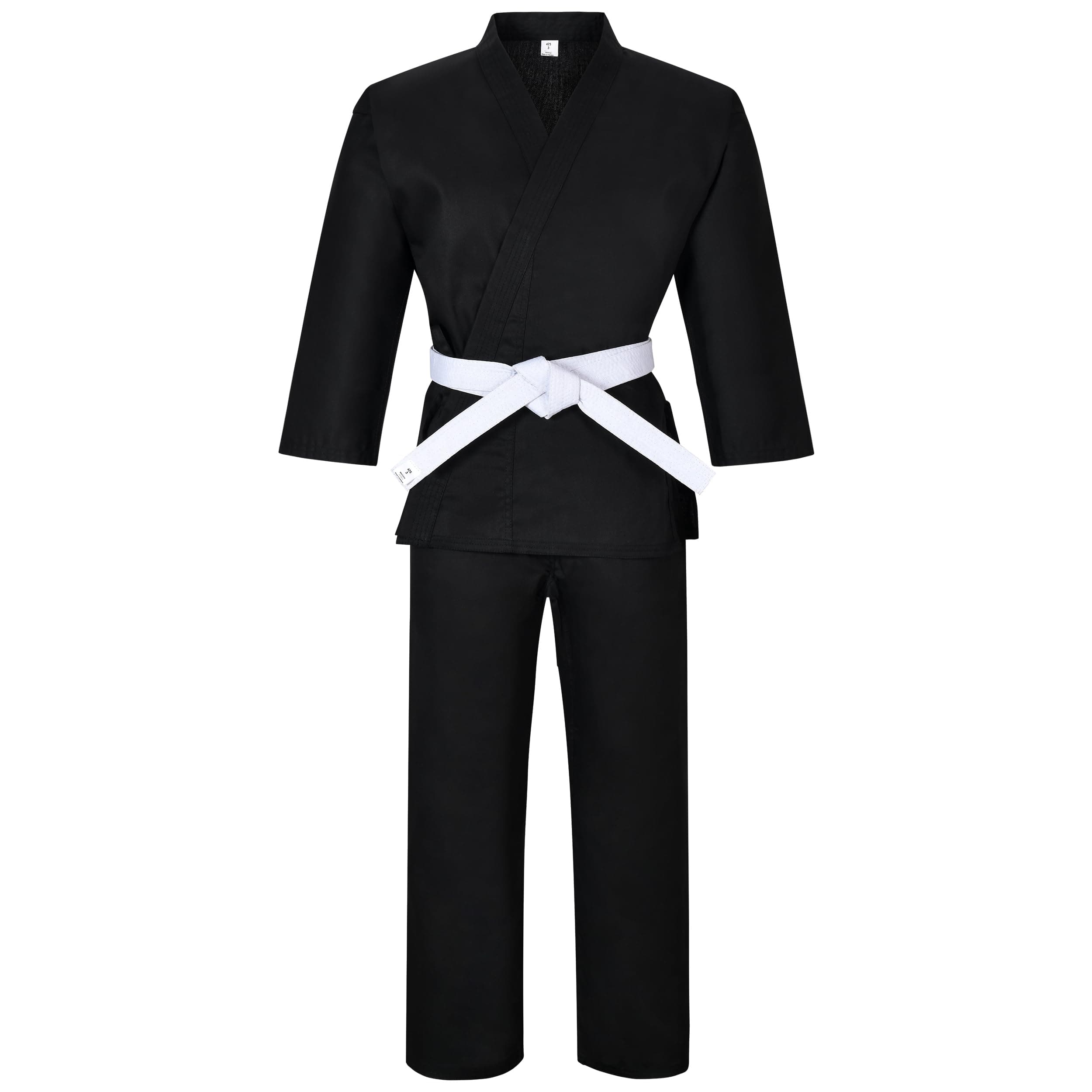 MACSKarate gi Martial Arts Elastic Drawstring Karate Uniform For Kids & Adult Lightweight Student Gi with Free Belt