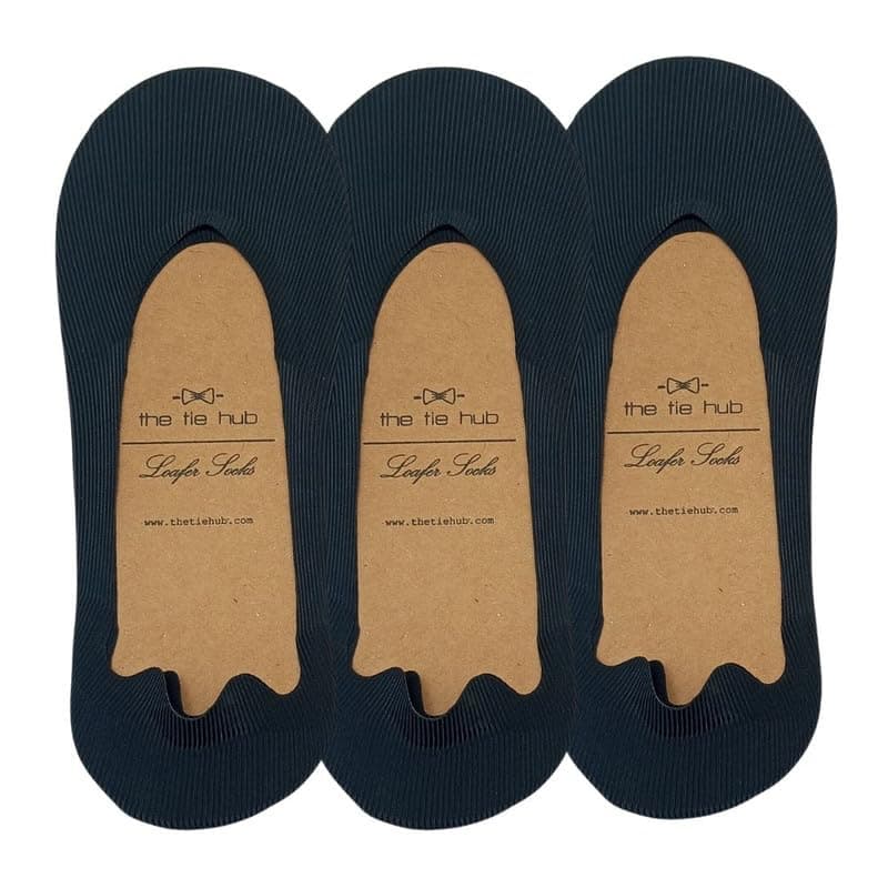 The Tie HubPack of 3 Breathable Solid Low Cut Unisex Loafer Socks