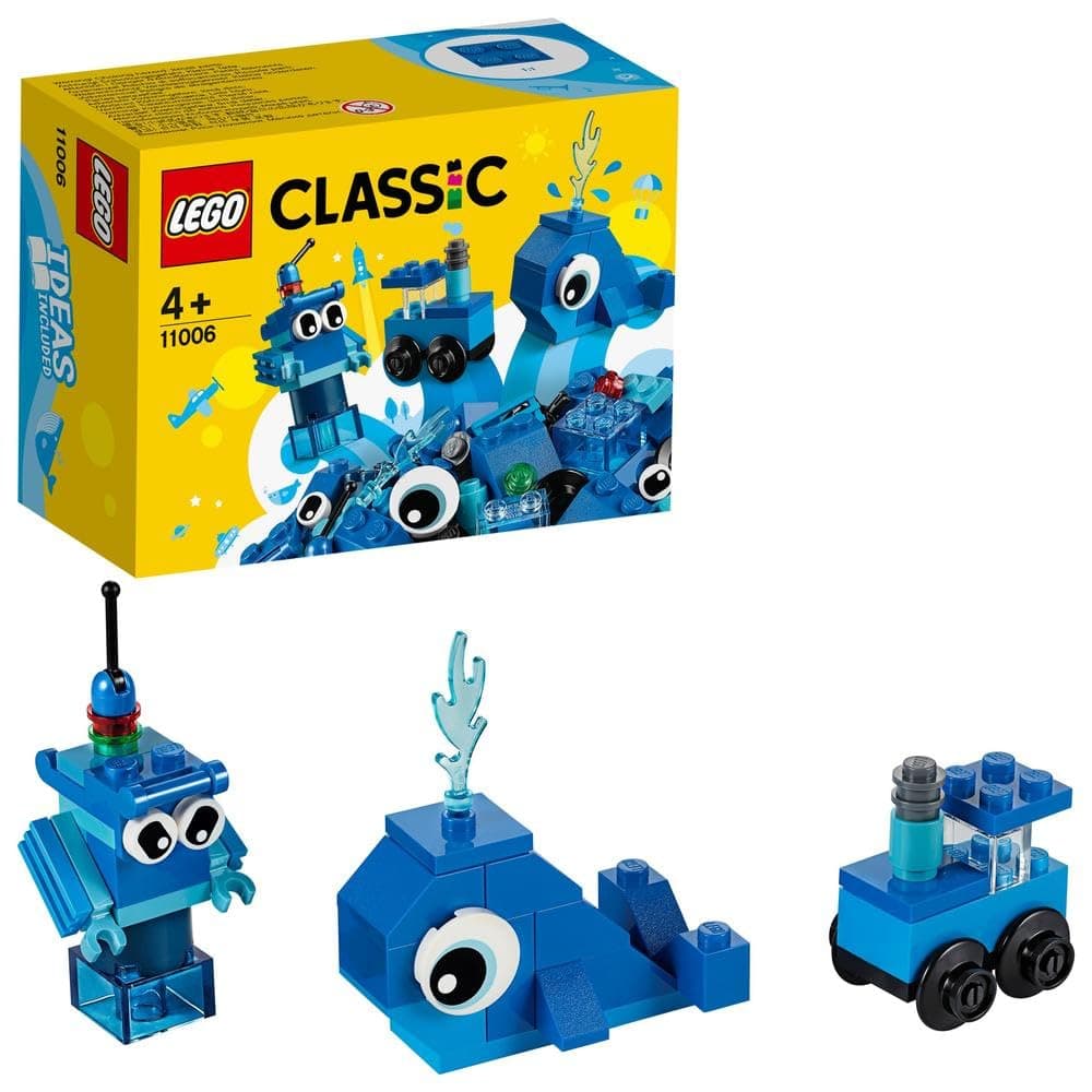 LEGO Classic Creative Blue Bricks 11006 Kids’ Building Kit Starter Set (52 Pieces)
