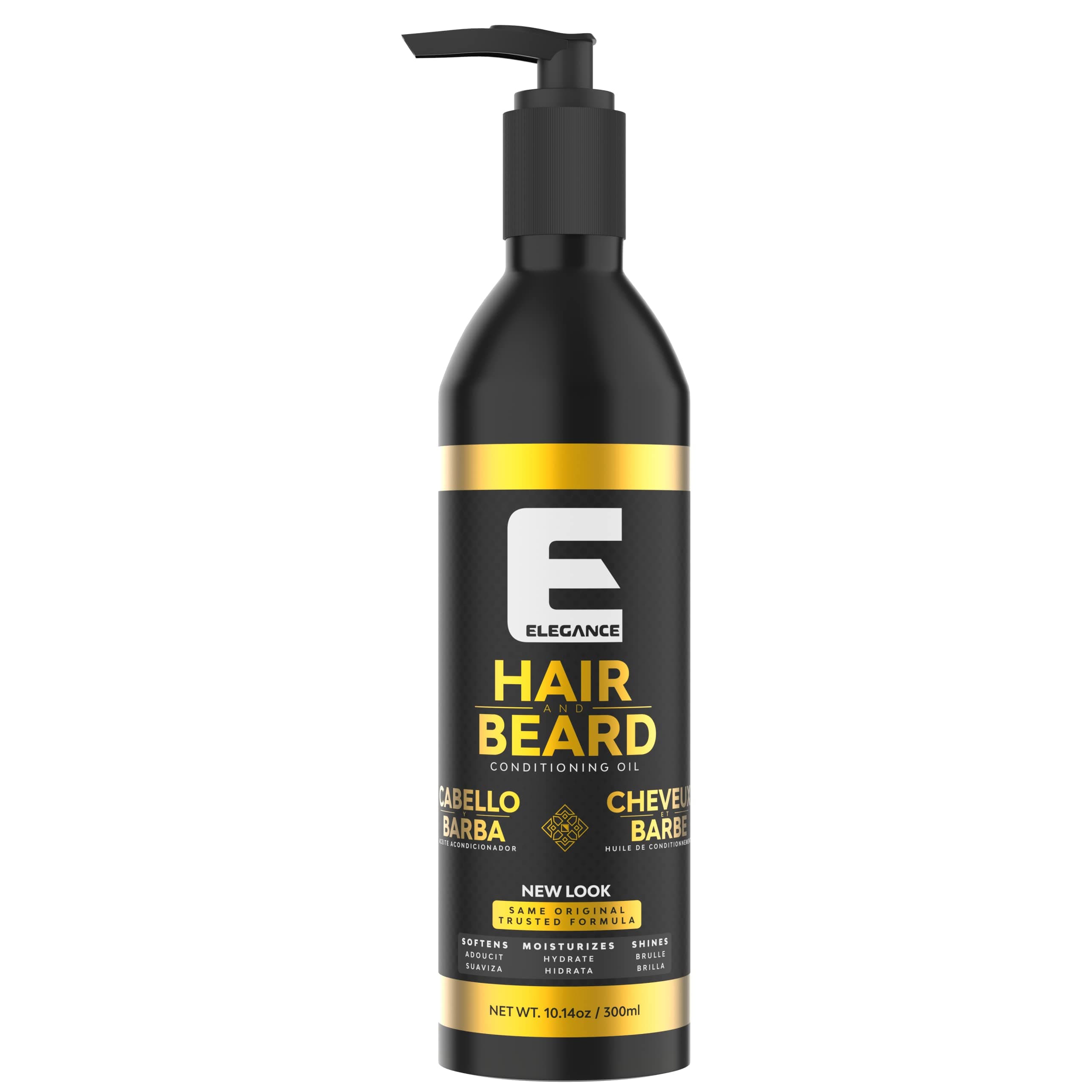 E Elegance Hair & Beard Conditioning Oil - Highly Moisturizing And Lightweight Beard Conditioner For Men, Great Smell, 3.38 Oz