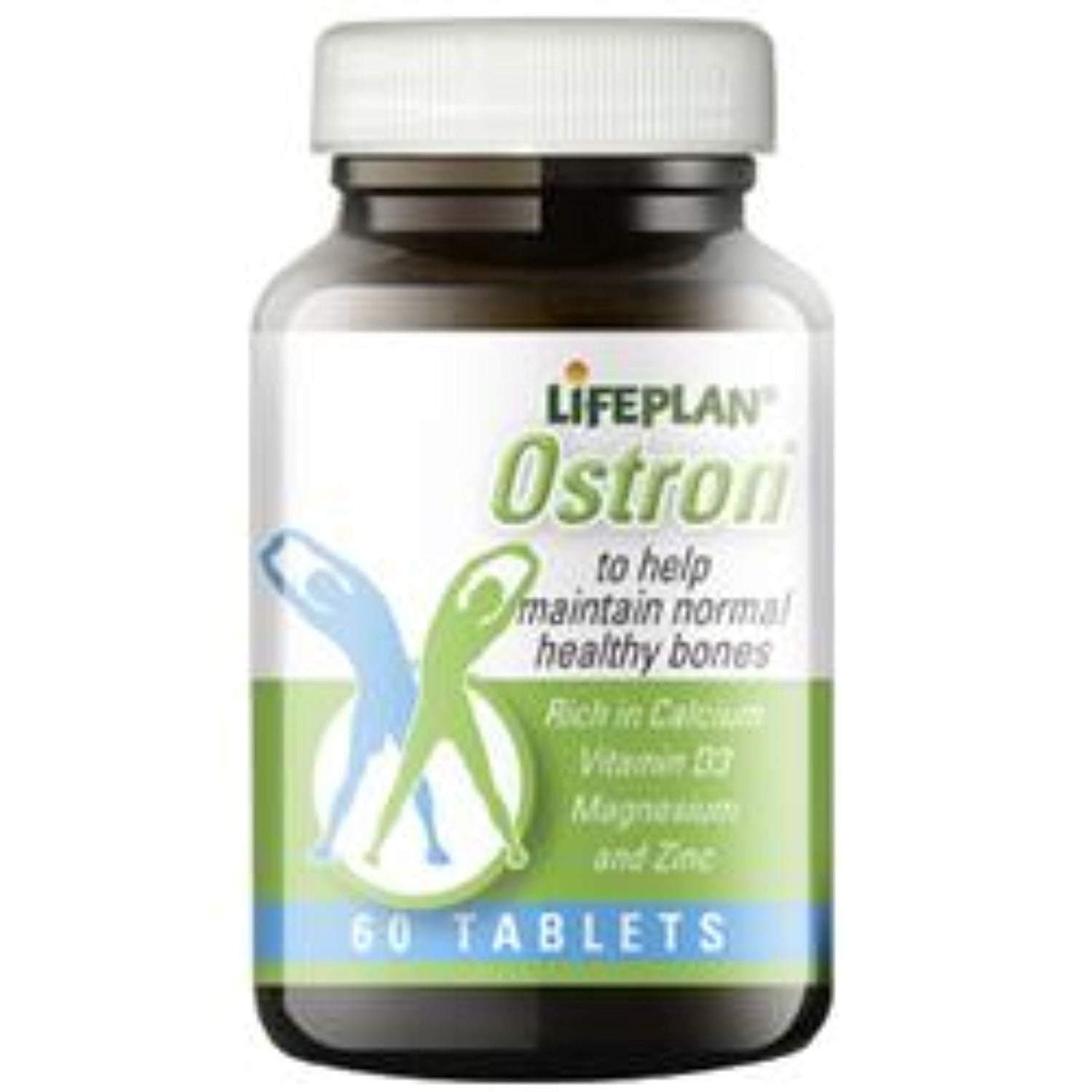 Lifeplan Ostron Bone Formula Food Supplement (60 Tablets) — Rich in Calcium with Vitamin D3, Magnesium, Zinc, Boron, Copper, Vitamin B6, Manganese and Folic Acid