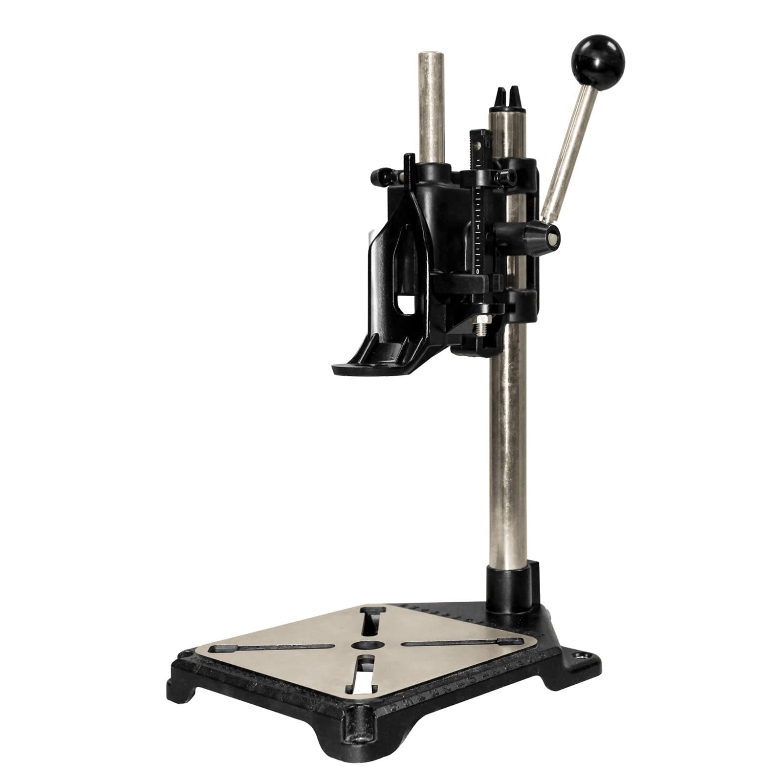 Milescraft 1097 ToolStand - Variable Speed Drill Press Stand (Compatible with Dremel). Rotary Tool Not Included, Black
