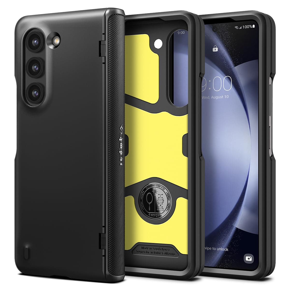 Slim Armor Pro for Samsung Galaxy Z Fold 5 Case, Galaxy Z Fold5 Back Cover (2023) - TPU+Poly Carbonate｜Black