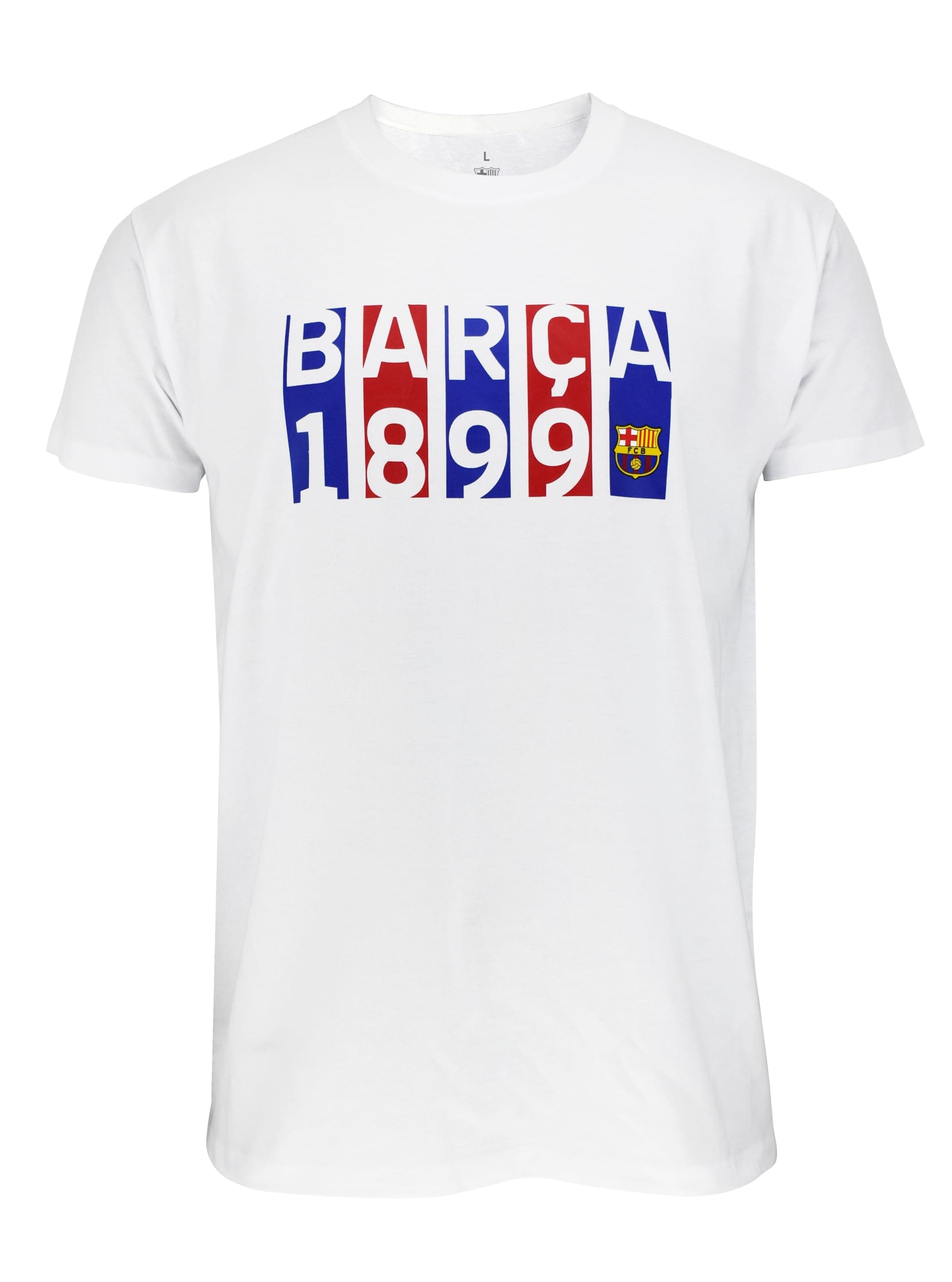 F.C. BarcelonaCotton Tee Flag White Undershirt