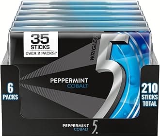 Peppermint Cobalt Sugar Free Gum, 35-Stick Pack, 6 Packs