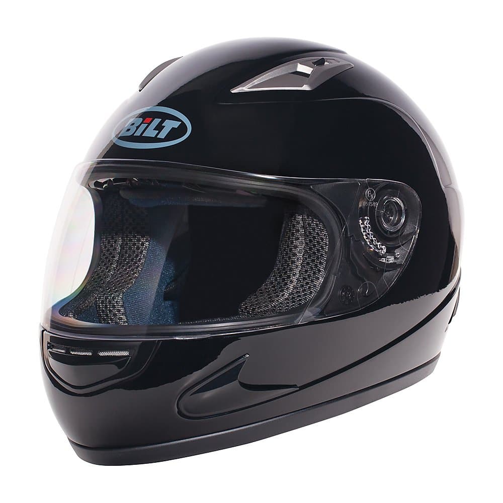 Strike Full-Face Motorcycle Helmet - SM, Black