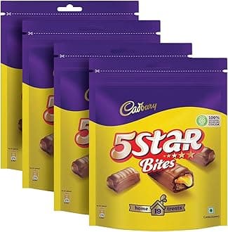 5 Star Chocolate Home Treats Chocolate Bars, 191.9 Gram (Pack Of 4)
