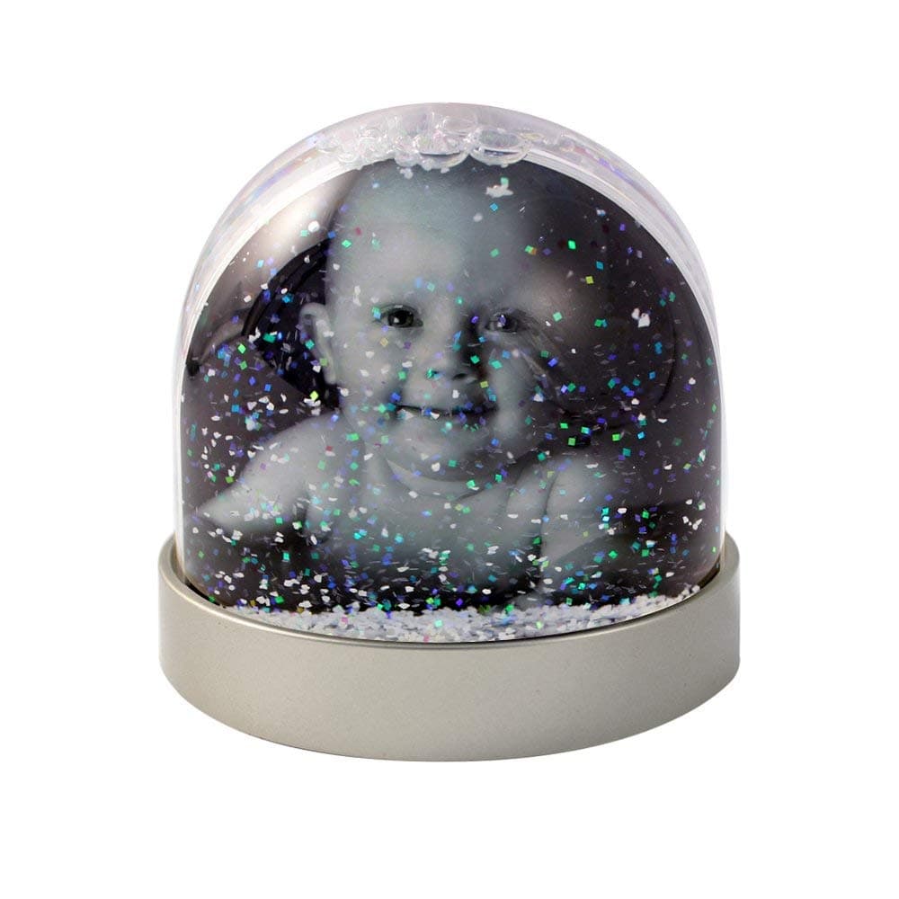 Snow Dome with Metallic Base (Grey Plastic)