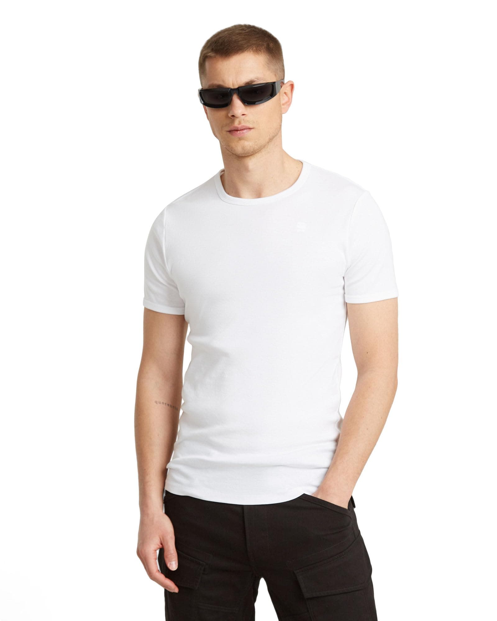 G-Star Raw Men's Base HTR RT S/S T-Shirts (Pack of 2)