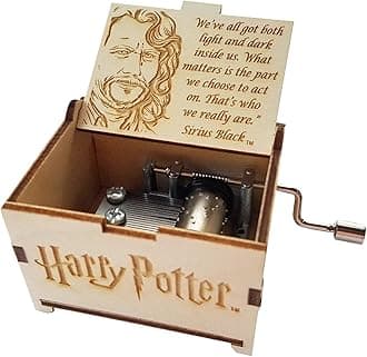 TheLaser'sEdge, Harry Potter Mini Music Box with Movies Hedwig's Theme, Gifts for Women, Men, Birthday, Christmas, Mother’s Day, Anniversary or Merchandise Decor - Sirius Black Both Quote