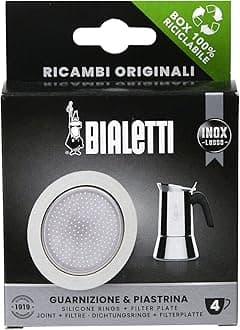 Bialetti Replacement Gasket and Filter Set (SS 4 Cup)