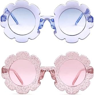 Sunglasses for Kids Round Flower Cute Glasses UV 400 Protection Children Girl Boy Gifts