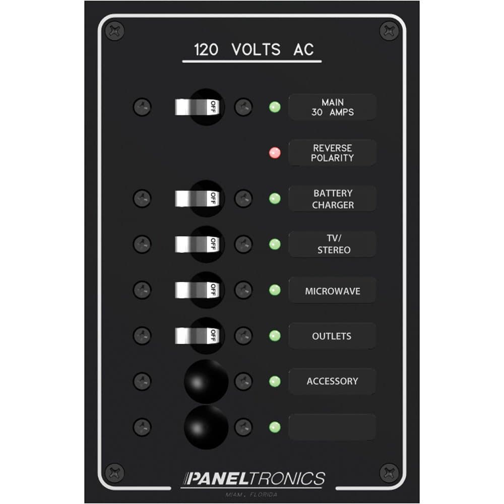 Paneltronics Standard AC 6 Position Breaker Panel & Main