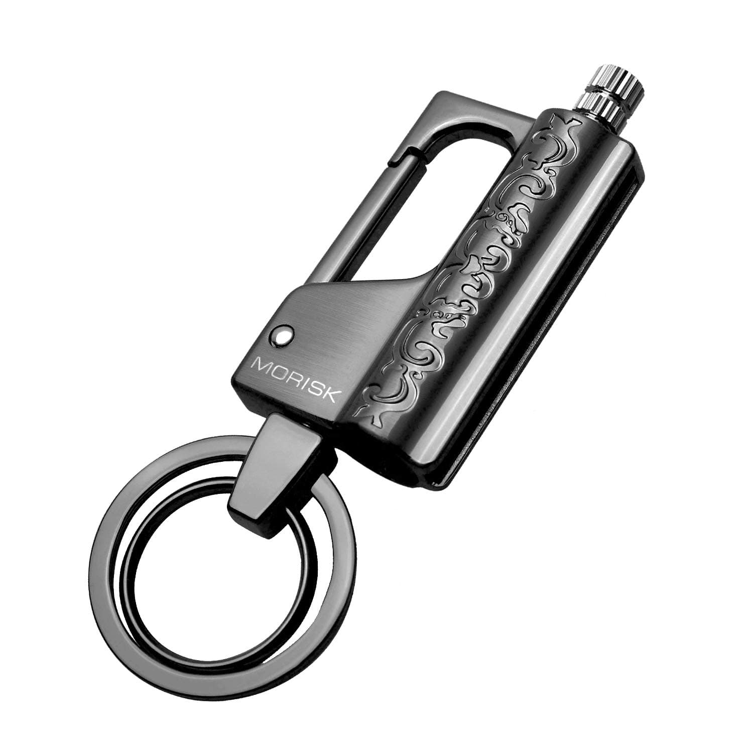 MORISK Permanent Match, Waterproof Fire Starter Survival Lighter with Flint Metal Matchstick, EDC Keychain Emergency Firestarter Kit/Forever Matches for Outdoor Camping, Best Gifts for Men Dad Husban