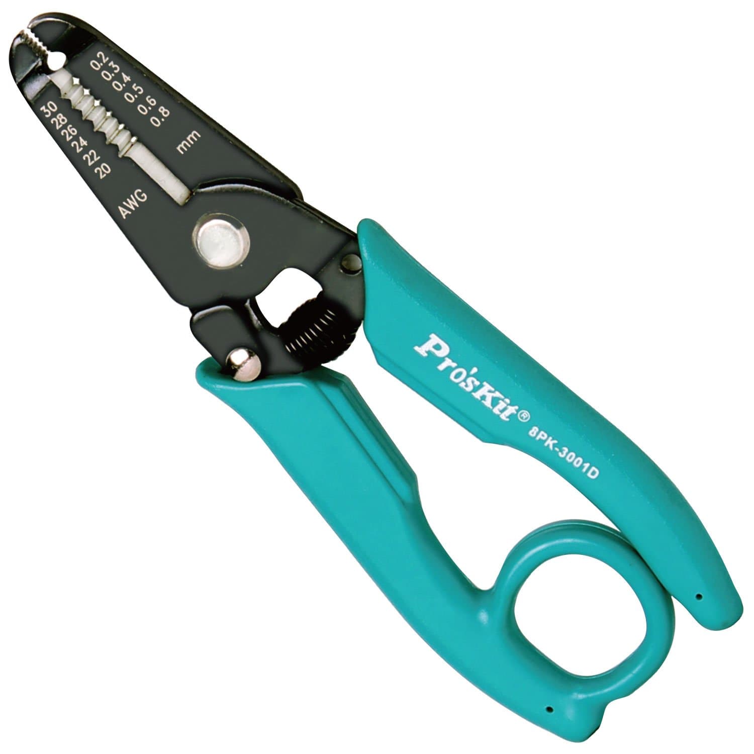 Electrician's Combination And Multi-Purpose Wire Stripper, Cutter and Crimping Tool, Used for Stripping Cutting Wire and Crimping Terminals. Hand-Operated Plier-Type (Pro’sKit 8PK-3001D)