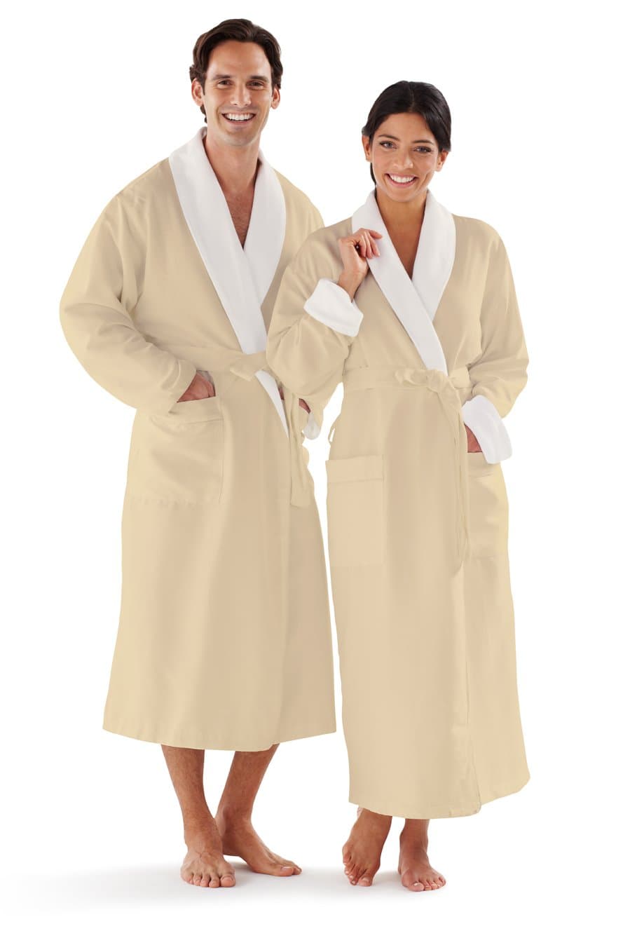 Boca Terry Womens and Mens Robe, Luxury Microfiber Bathrobe
