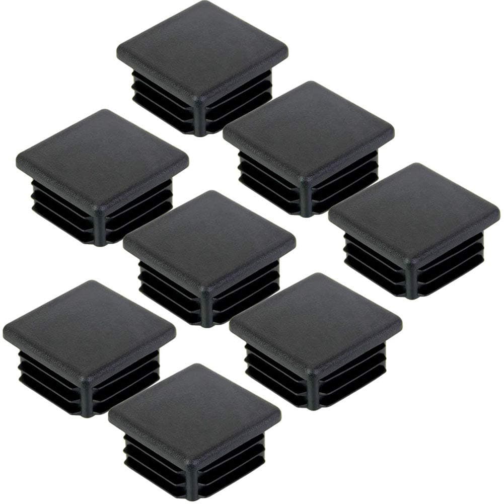 8 Pack 2 Inch Square Plastic Plugs,Hydanle 50mm×50mm Insert End Caps for Square Tubing Post