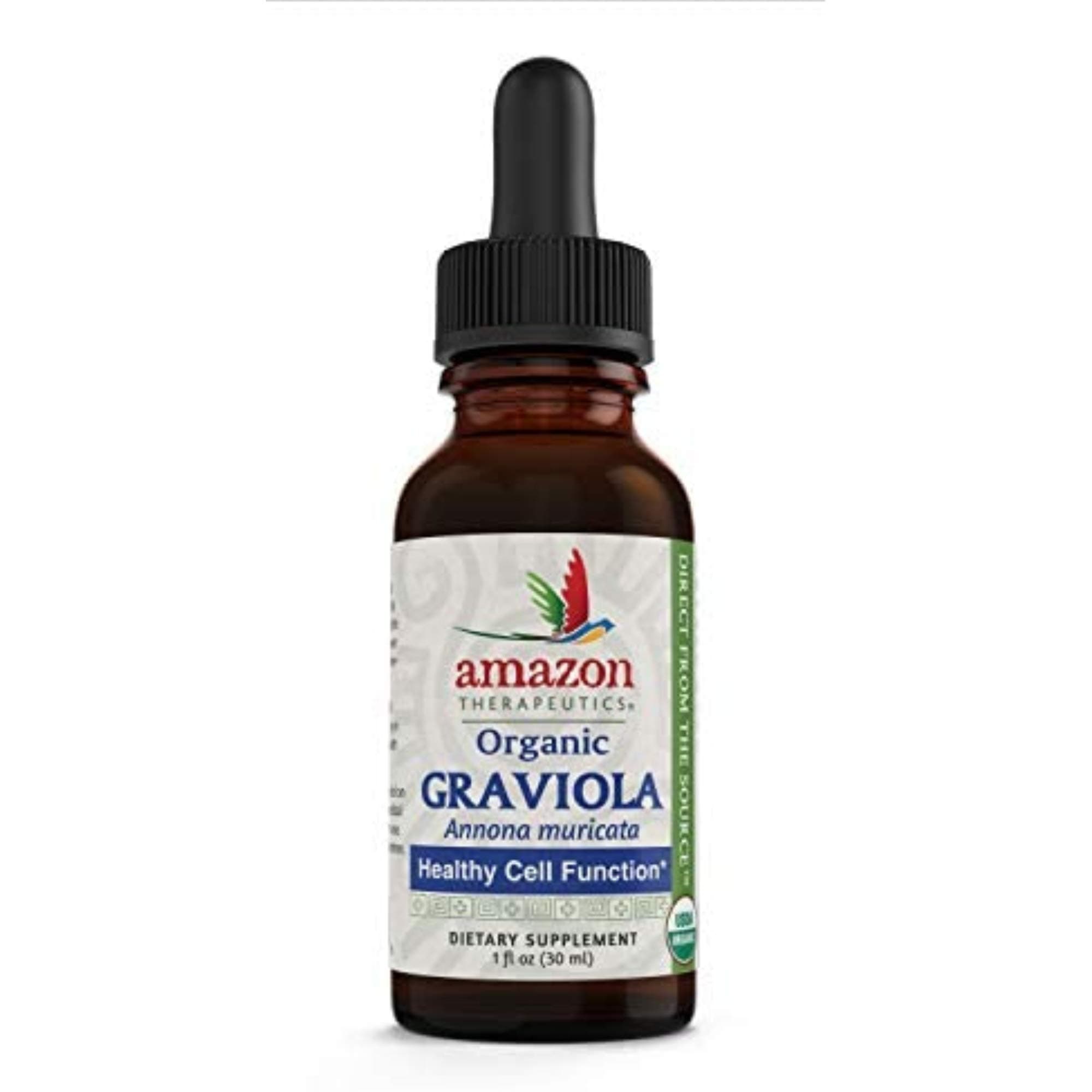 AMAZON THERAPEUTICS Organic Graviola Liquid Extract, 0.02 Pound