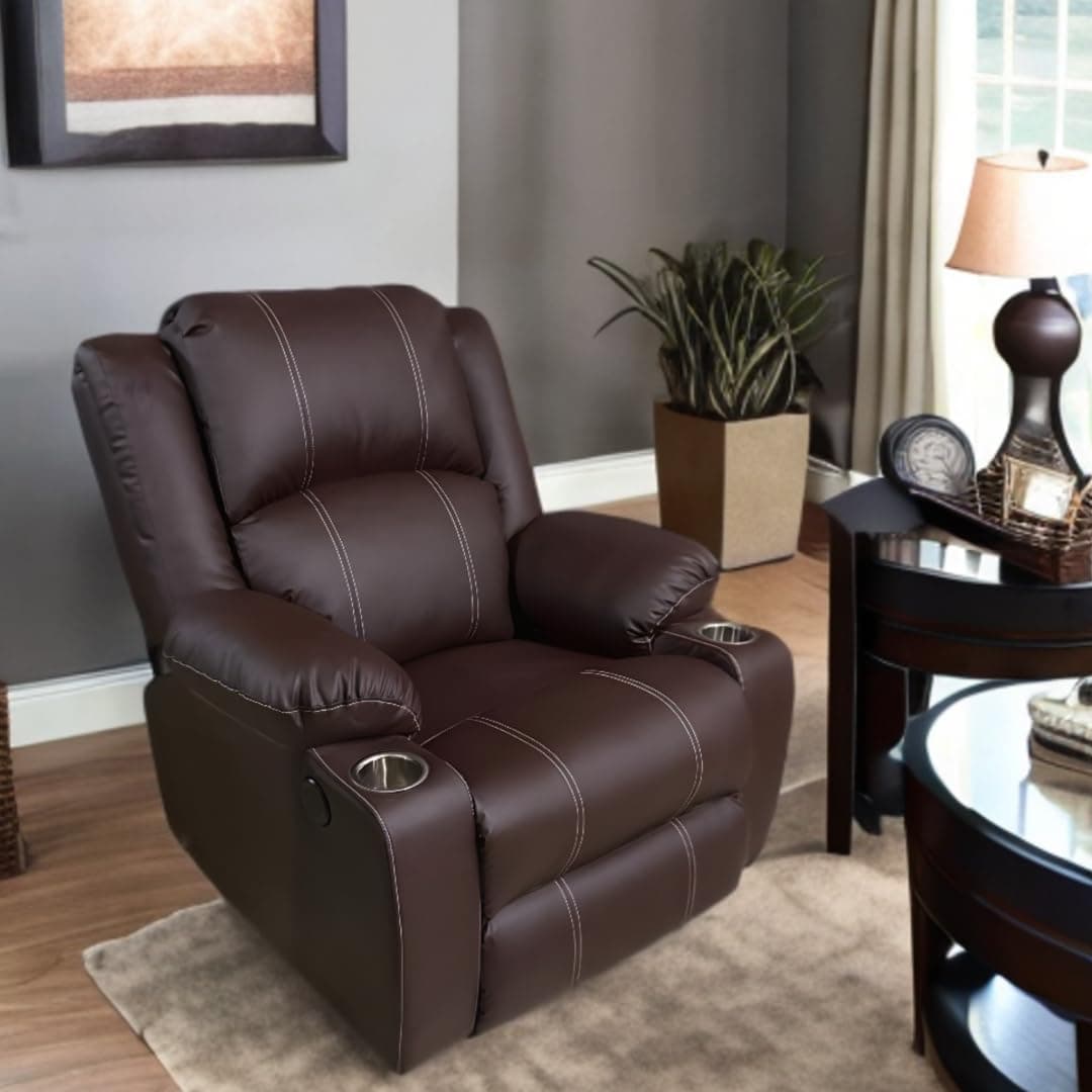 Lofty Dreams Automatic Recliner Sofa 1 Seater - Luxurious Design, Plush Support, Durable Build, and 5-Year Warranty for Ultimate Comfort
