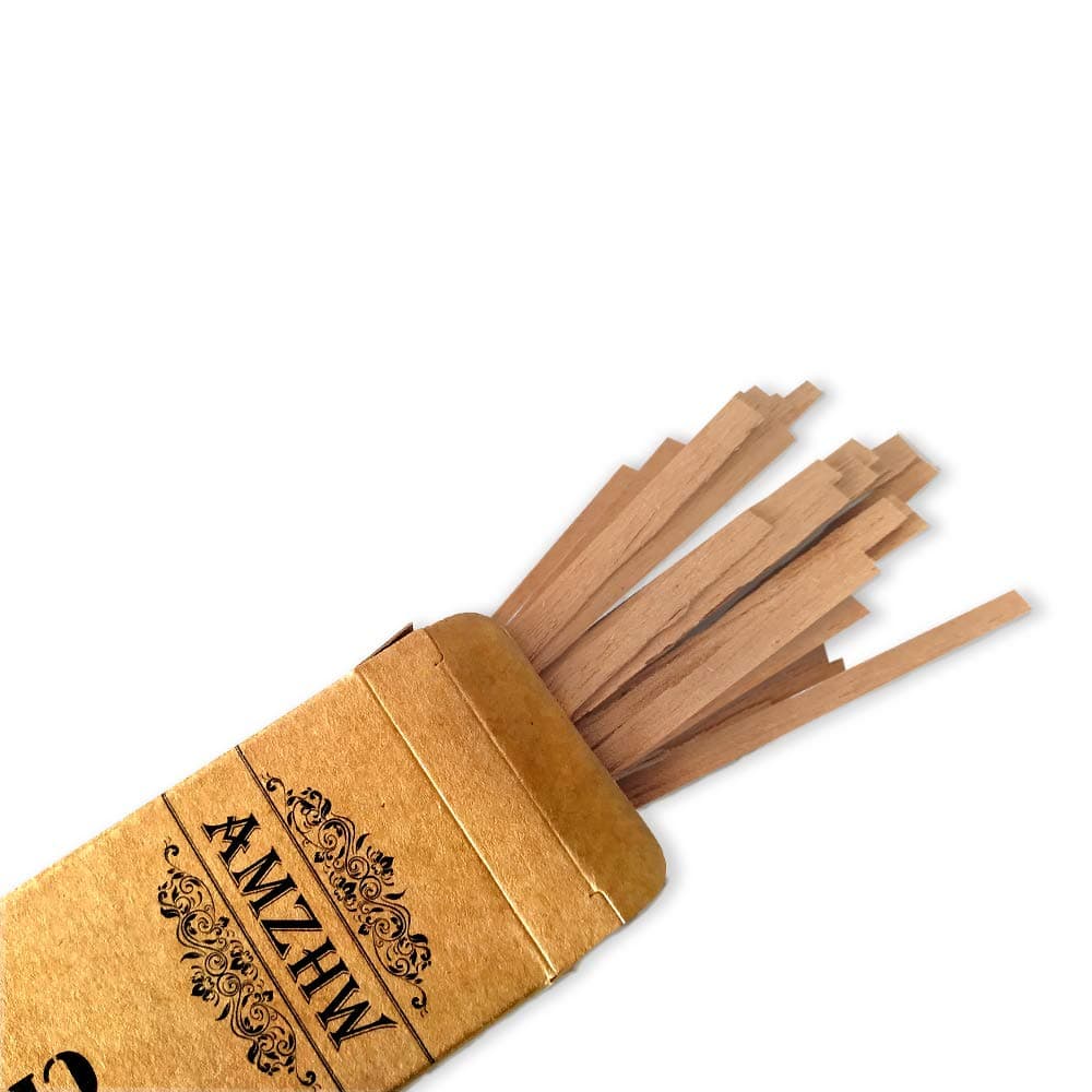 AMZHW Cedar Wood Cigar Lighter 50 Pack Spanish Cedar Matches Spills Match Lighting Strips - 22cm（8.6in）Pipe Smoking Accessories for Men