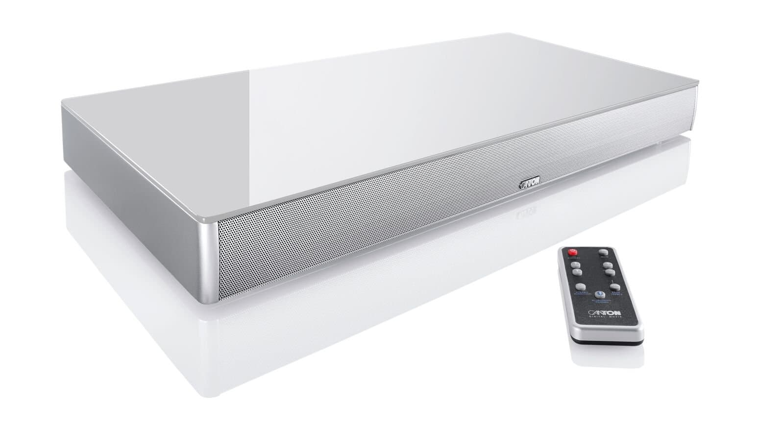 Canton DM 75 Soundbar - Virtual Surround System 2.1 - Silver Glass