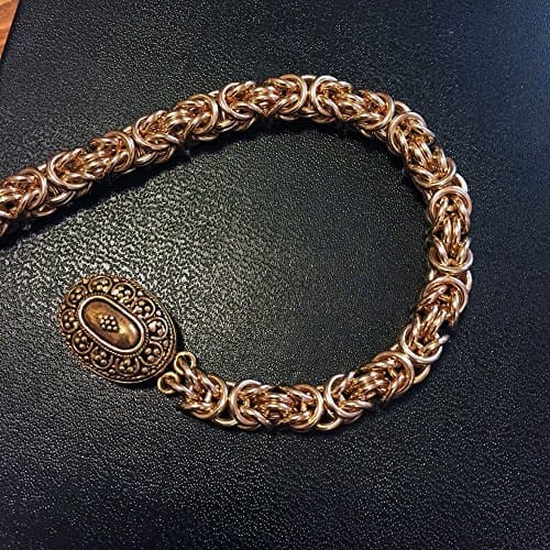Gold Filled Byzantine Chain Maille Bracelet