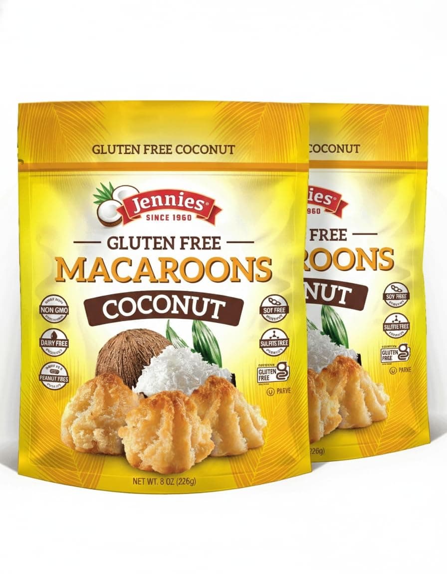Organic Coconut Macaroons, 8 oz (2 Pack) | Dairy Free | Peanut Free | Gluten Free