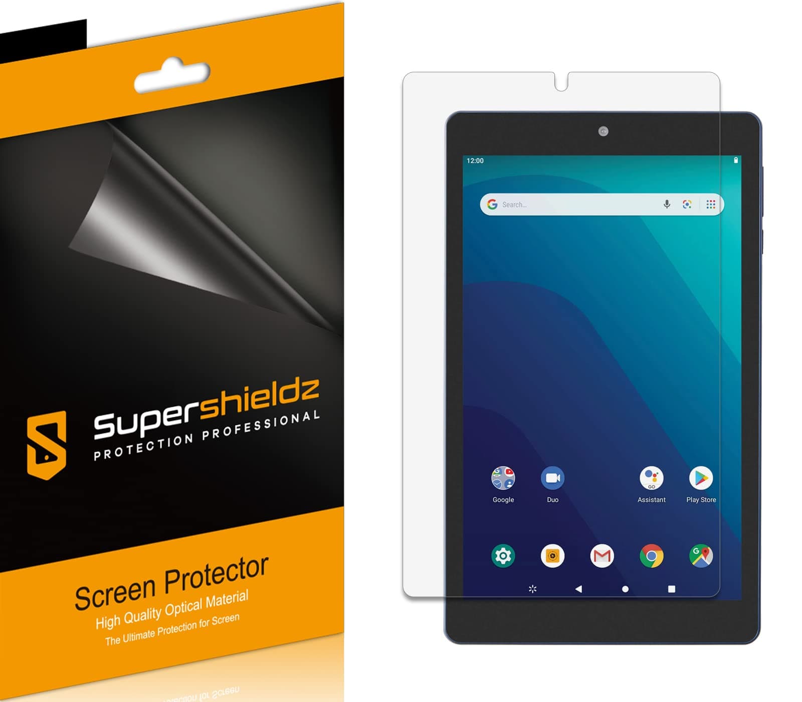 Supershieldz (3 Pack) Designed for Onn 8 inch Tablet Gen 3 (2022) Screen Protector, High Definition Clear Shield (PET)