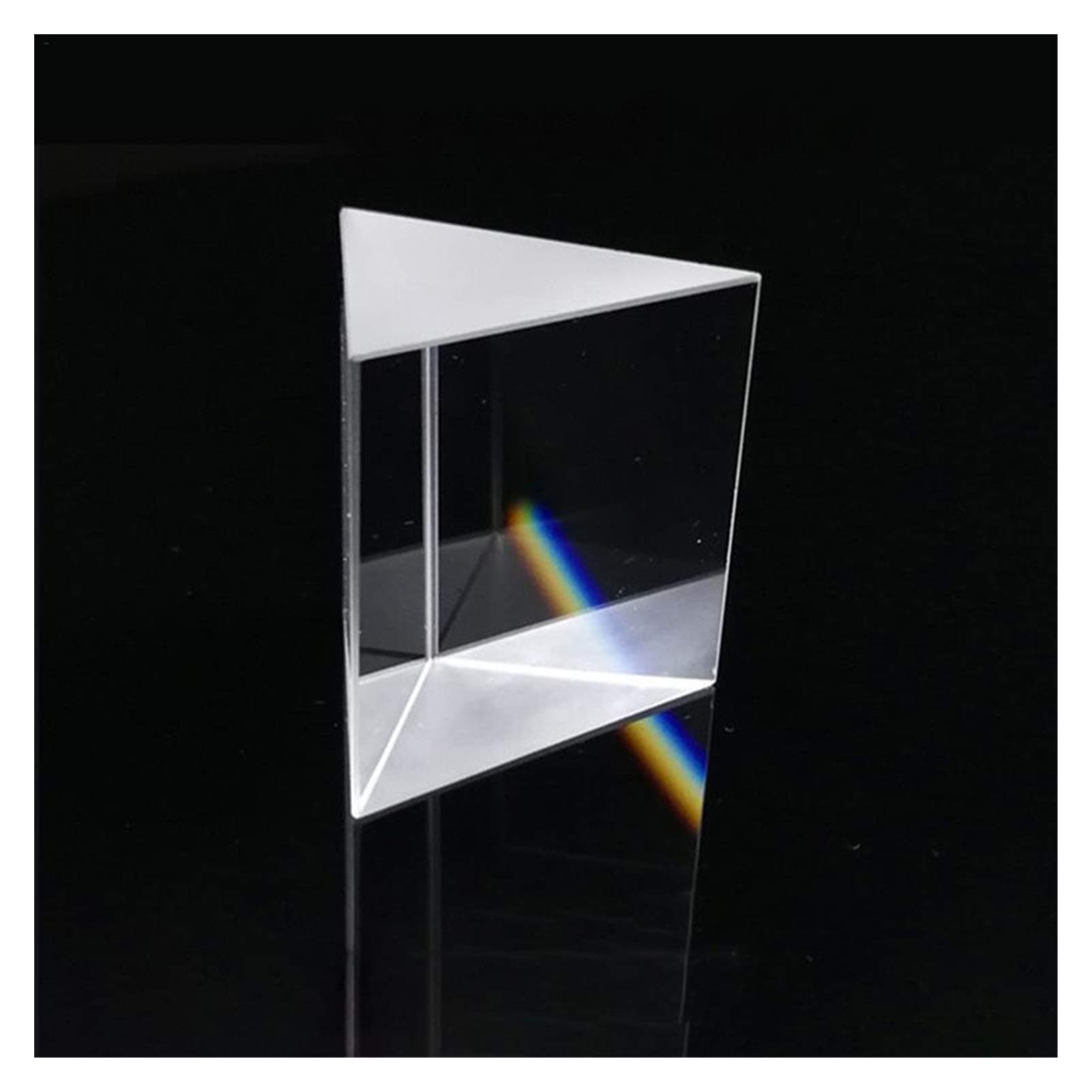 SOWUDM Glass Prism Optical Glass Prisms Crystal Triangular Prism 10*10*10mm Right Angle Isosceles Prisms For Lens Optical Testing Instrument Optical Glass Prism