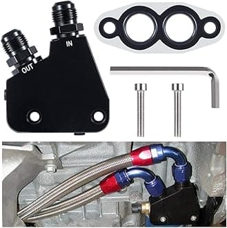 Engine Oil Cooler Adapter Kit - Suitable for GM LS LS1 LS2 LS3 LS6 LS7 LS9 2005-2019 Corvette (5-Pack)