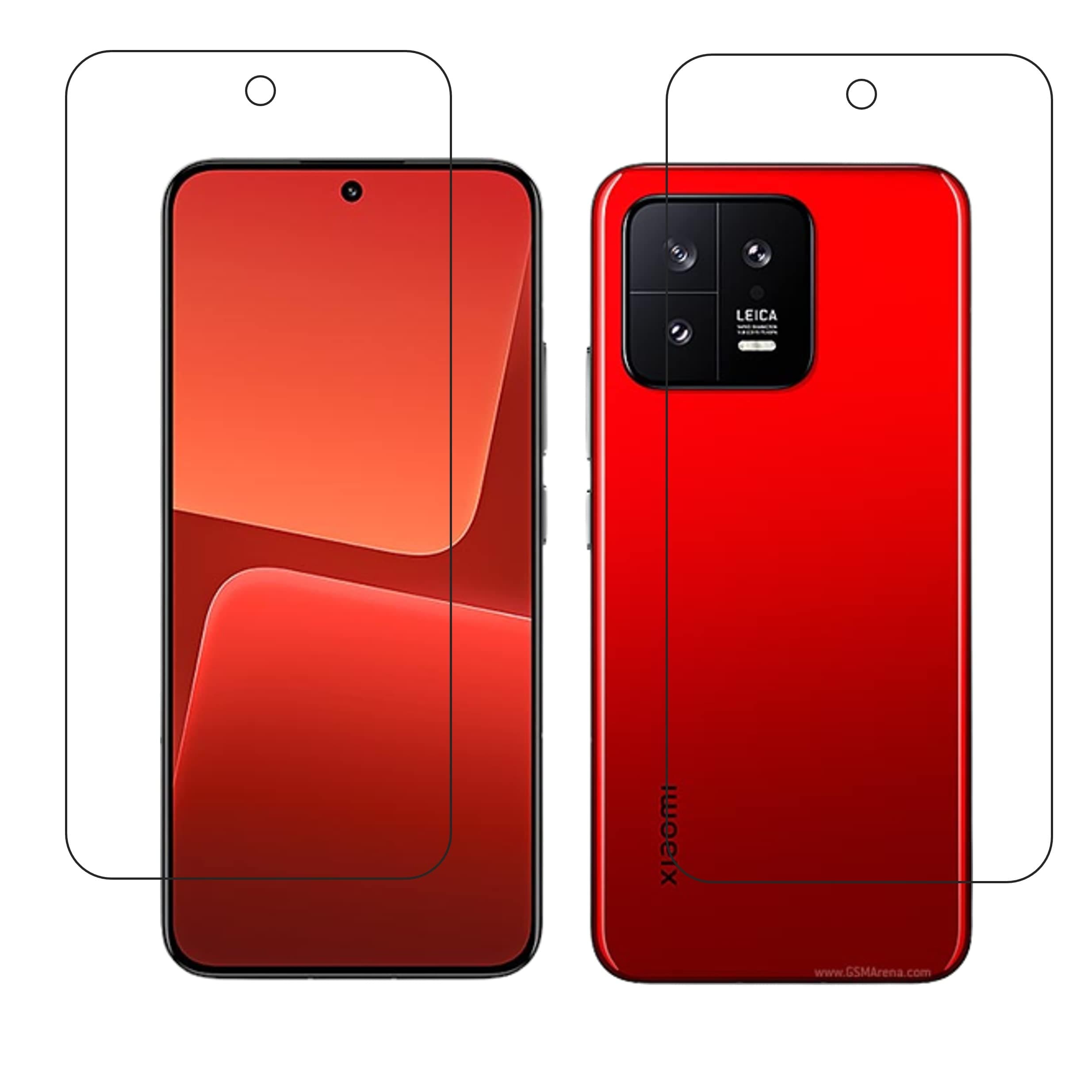 DVTECH® (Pack of 02 9H Best Fit Premium screen protector for Xiaomi 13 (Not a Tempered glass)