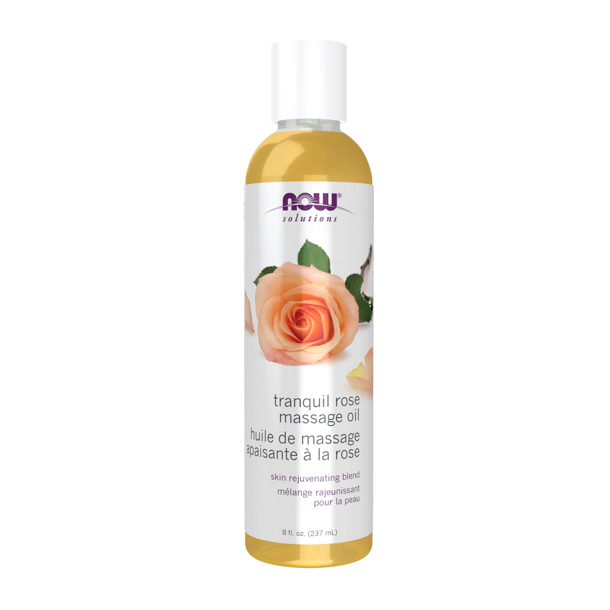 Solutions Tranquil Rose Massage Oil 8 oz.