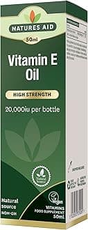 Vitamin E Oil 20000 Iu | High Strength Natural Source Vitamin E | Non GM | 50 Ml