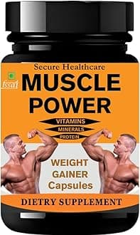 Muscle Power Capsule | Ayurvedic weight gainer I 100% Herbal I Gain Muscle mass I Gain and immunity I 30 capsules