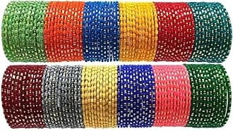 Multicolor traditional Glass bangles chudi set of 144 for womens and girls