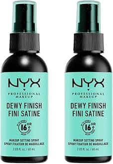 Setting Spray, Long Lasting Formula, Fixing, Lightweight, Vegan Formula, Dewy Finish, Pack of 2, 60 mL