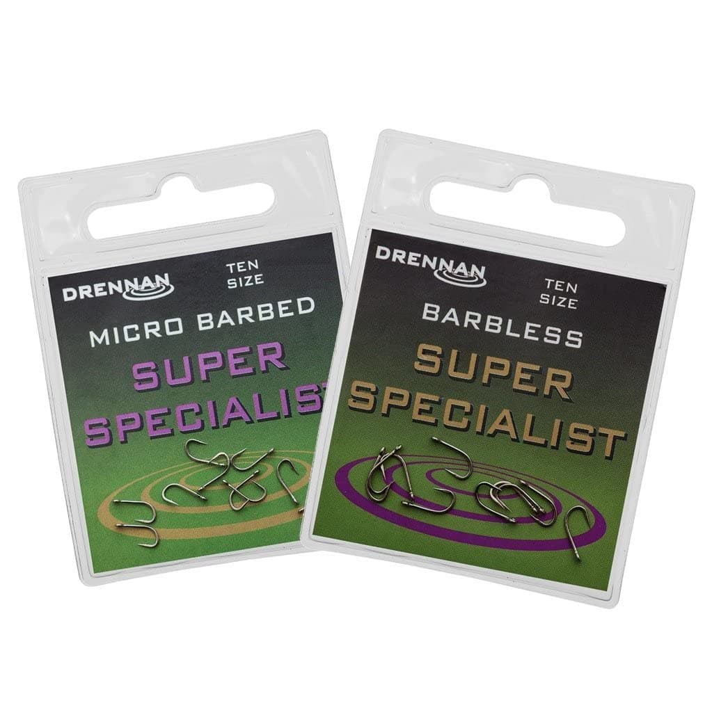 Drennan super specialist micro barbed eyed hooks
