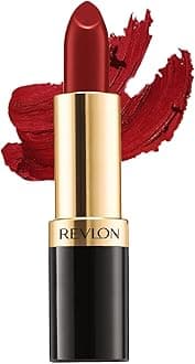 REVLON Super Lustrous Matte Lipstick, 80% Conditioning Ingredients, intance color, Waterproof, Long-Lasting, 100% Vegan Lipstick, Glaring red (439), 4.25 gm