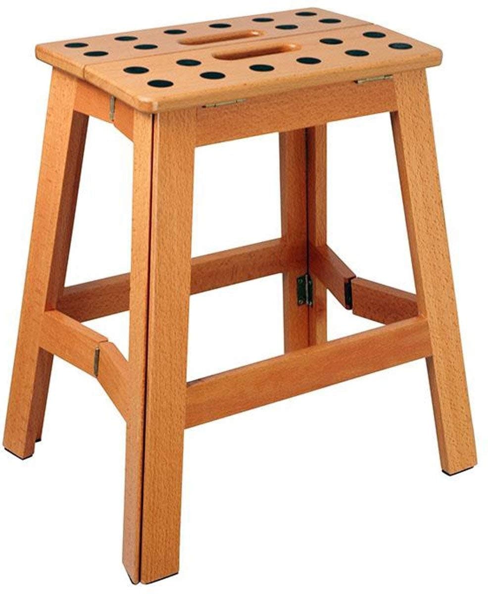 Capventure James Foldable Stool Wood XL, beech, Multi-Colour, 30 x 20 x 41 cm