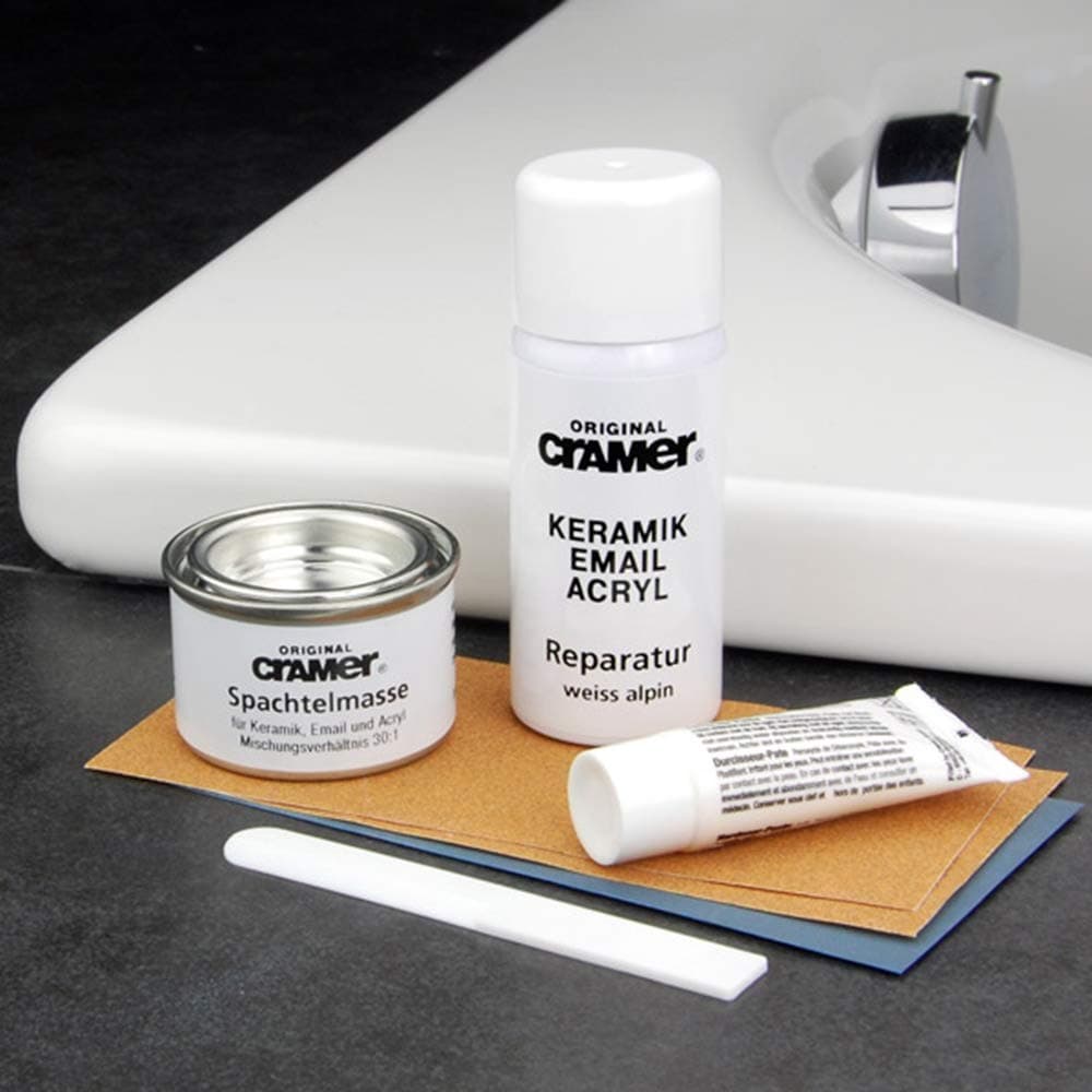 Alpine White Ceramic, Enamel & Acrylic Scratch & Chip Repair Kit