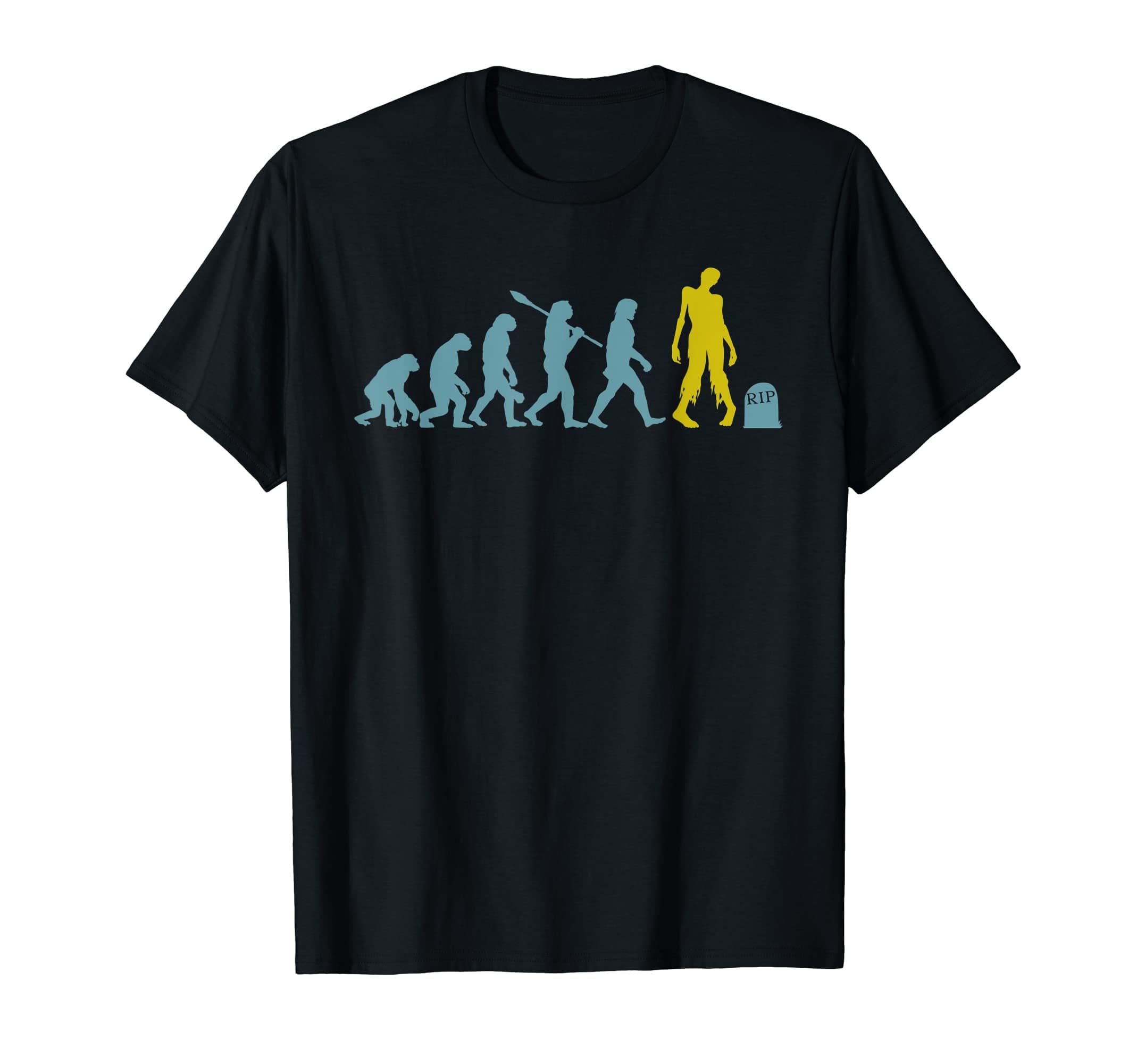 The Evolution of Zombie - Funny Zombie Evolution T-Shirt