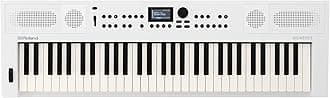Roland GO:KEYS 5 Music Creation Keyboard | 61-Note Keyboard | Built-In Stereo Speakers | Mic Input | Bluetooth Audio/MIDI Support for Music Streaming - White
