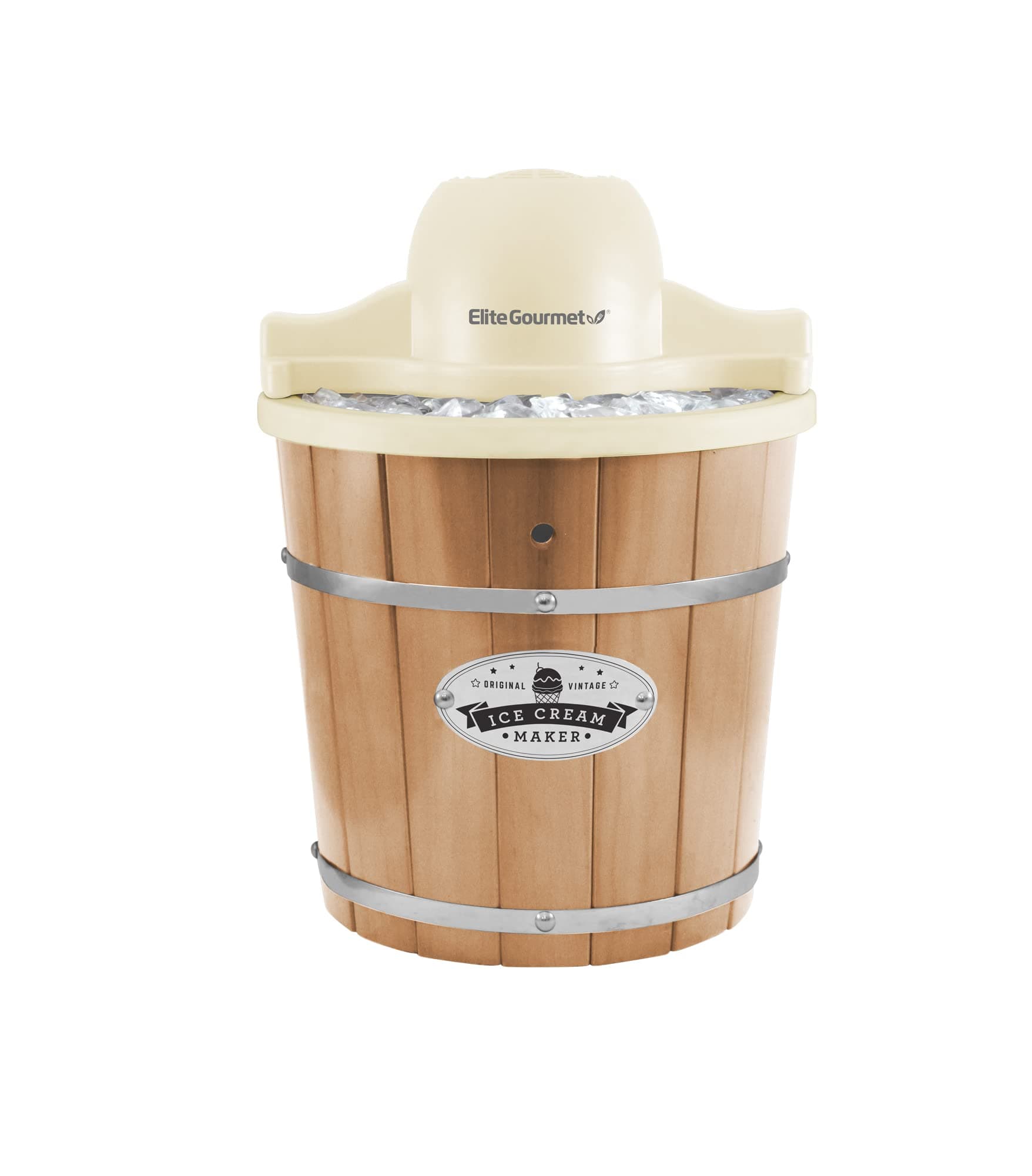 EIM-924LX 4 quart Old Fashioned Electric Ice Cream Maker, Pine Bucket