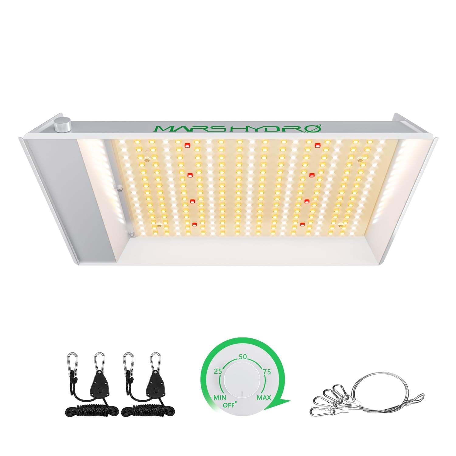 MARS HYDRO TS 600W LED Grow Light 2x2ft Coverage Sunlike Full Spectrum Grow Lamp Plants Growing for Hydroponic Indoor Seeding Veg and Bloom Greenhouse Growing Light Fixtures Four for 4x4 Footprint