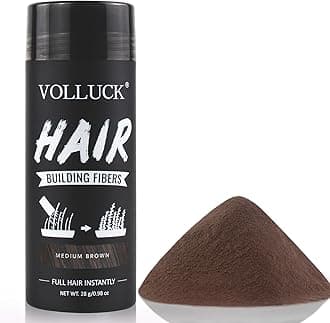 Hair Fibres 28g – Instant Coverage for Thinning Hair – Creates a Naturally Fuller, Thicker Look – Lightweight, Natural Finish, Easy to Apply & Wash Off – For Men & Women (Medium Brown)