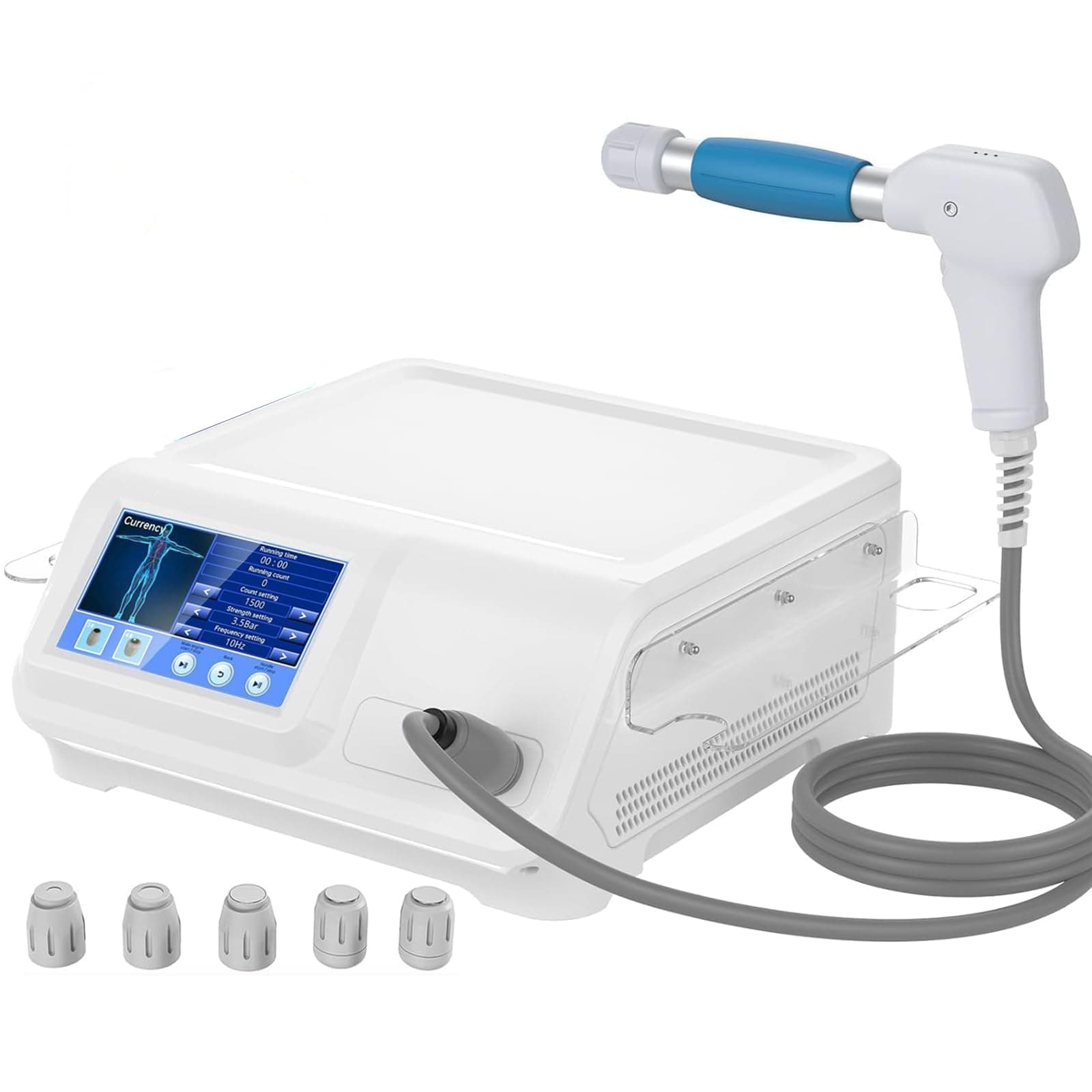 Shockwave Therapy Machine Professional for Muscles, Back and Shoulders,Shock Wave Therapy No Side Effects,Waist Pain Relief, Full Metal Handle for Stable Energy Output